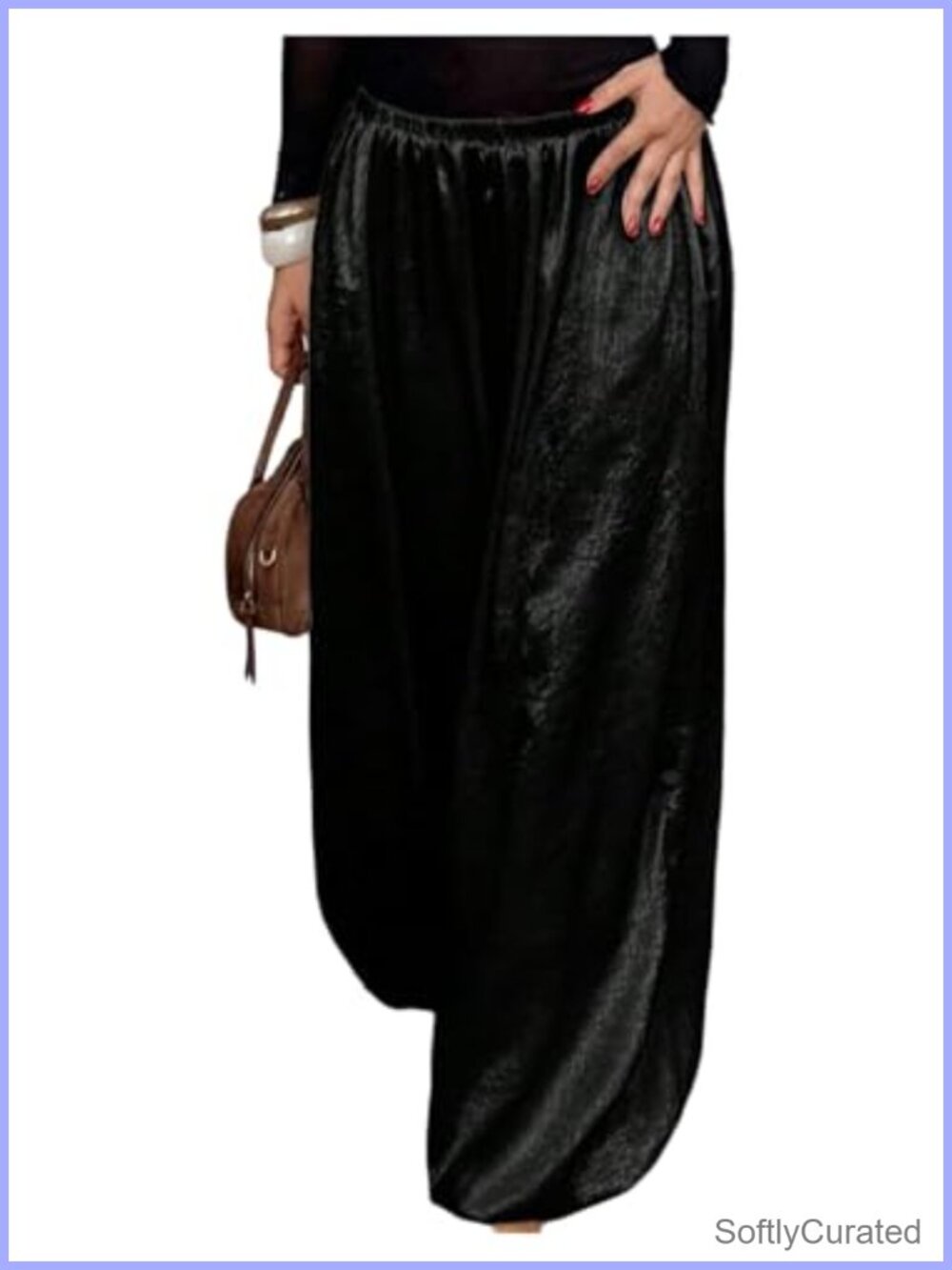 Wide Leg Baggy Pants Low Waisted Loose Lantern Trousers